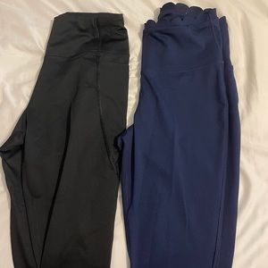 Crown & ivy leggings- 1 black & 1 navy both size small